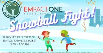 EMpact One Hosting Snowball Fight at Benton Farmers Market December 7th