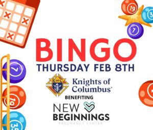 Bingo night Feb 8th to benefit pregnancy center