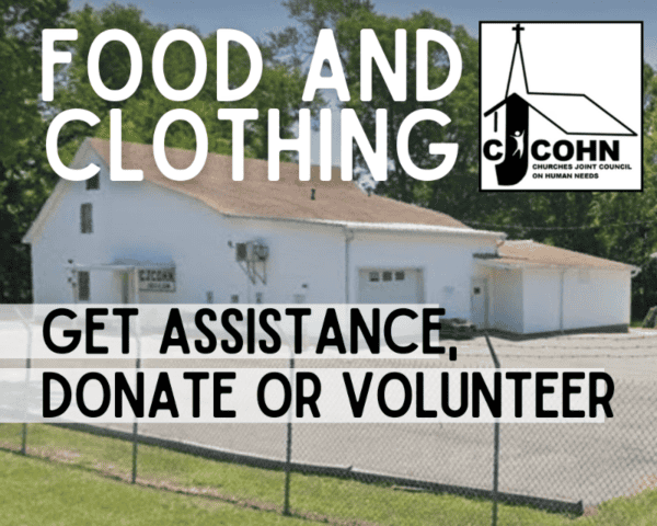Get food and clothes on distribution Wednesdays at CJCOHN in Benton Arkansas