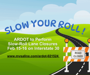 ARDOT to perform slow-roll lane closures Feb 15-16 on Interstate 30