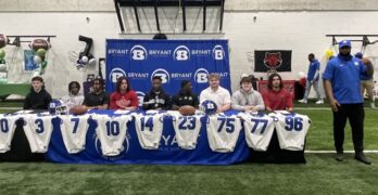 [Gallery] 9 Hornets Sign to Play College Football on National Signing Day 2024