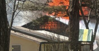 House fire erupted in Bryant neighborhood Wednesday; It appears no one was home