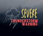 Severe Thunderstorm Warning for 3 counties until 9AM