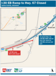 ARDOT to close an exit ramp on Interstate 30 in Benton on April 24th