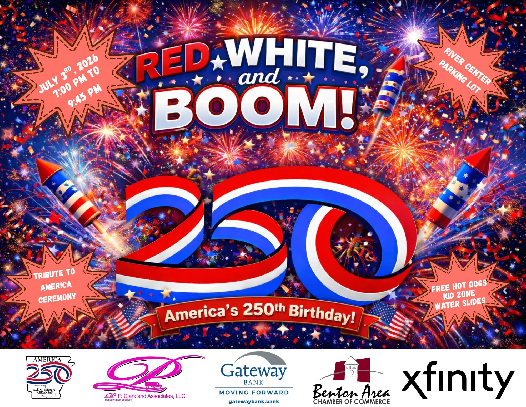 Benton to celebrate America's 250th birthday at Red, White & Boom Independence Day celebration on July 3rd