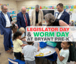 Legislator Day & Worm Day coincided at Bryant Pre-K on Tuesday