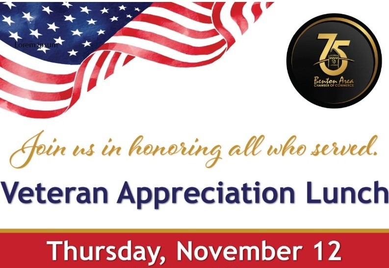 Benton Chamber to host Veteran Appreciation Luncheon on Nov. 12