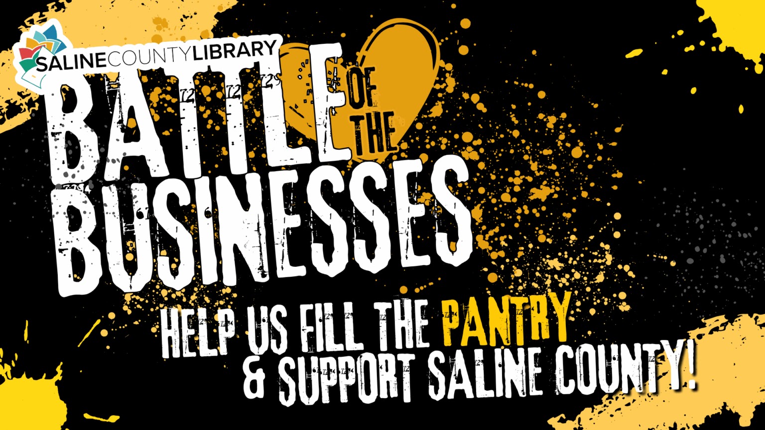 The Saline County Library encourages businesses to collect donations for their food pantry.