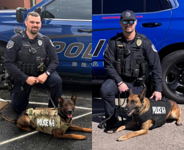 Bryant Police K9 officers vests