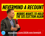 Norris refiles election lawsuit with affidavit after judge threw it out