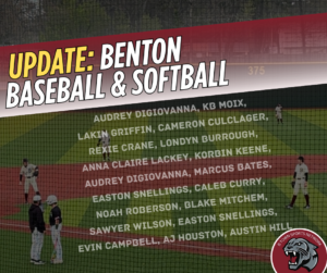 Benton Softball and Baseball look to stay consistent approaching final stretch of the season