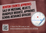 Benton Council approves sale of Mustang, rejects quadplex request, approves school resource officers