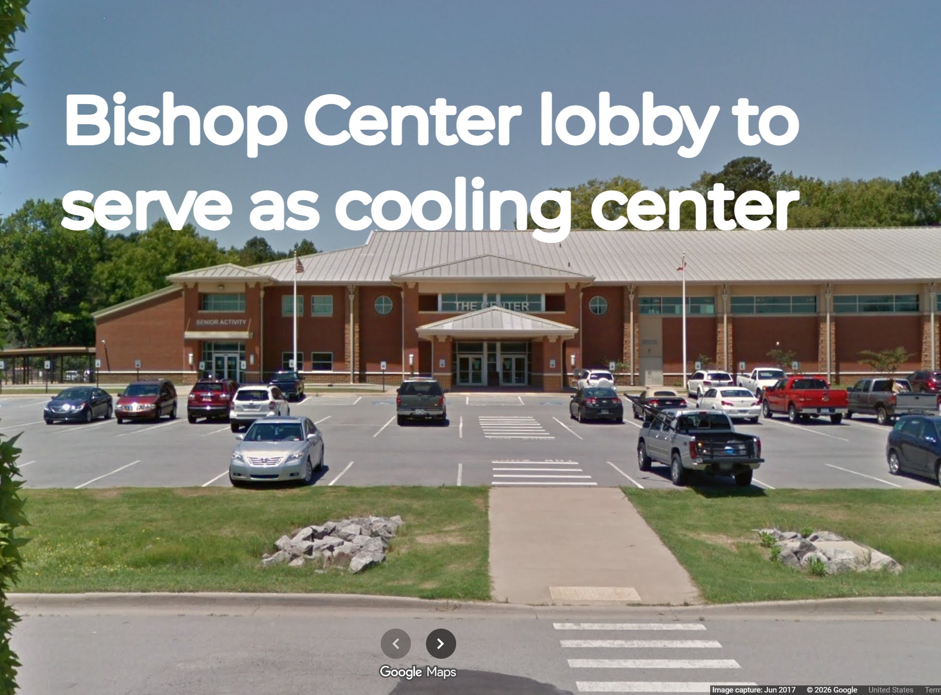 Bryant opens Bishop Center lobby as cooling center amid high temperatures