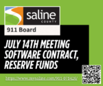Saline County 911 Board to vote on software contract, discuss reserve funds at July 14th meeting