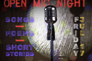 Sing a song, recite a poem or tell a story at open mic night in Bryant, July 17th