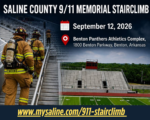 Saline County 9/11 Memorial Stair Climb is in Benton on Sept 12th