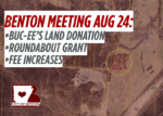 Benton to consider Buc-ee’s land donation in Aug 24th meeting; Also fee increases and $330,000 road grant