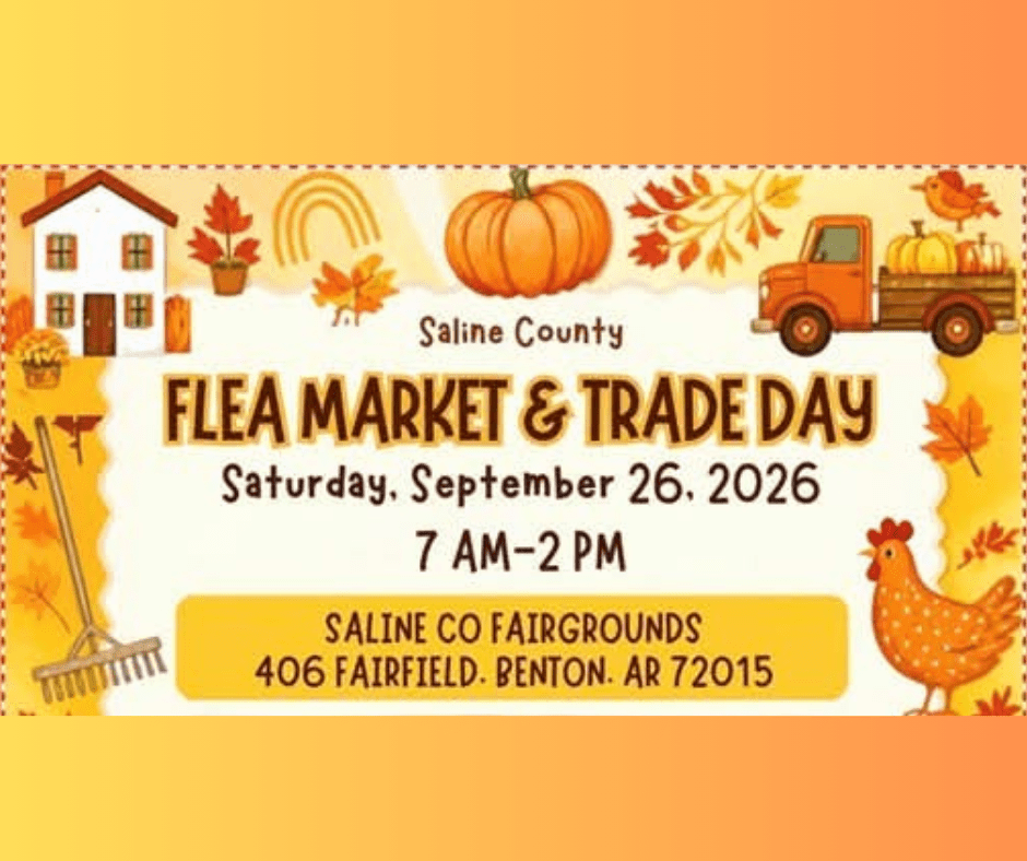 Saline County Fairgrounds hosting 5th Flea Market & Trade Day on Sept. 26th