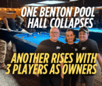 After a Benton pool hall collapses due to heavy ice, another rises with 3 players as owners