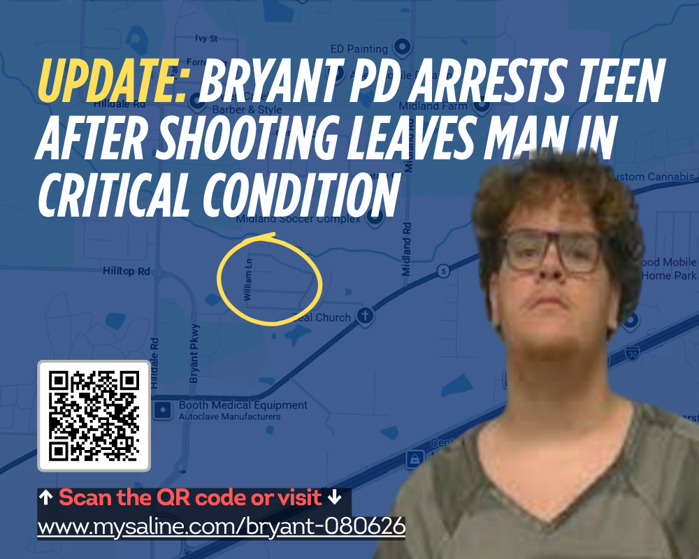 Teen charged after shooting leaves man in critical condition in Bryant's King's Crossing neighborhood