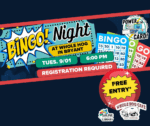 Register for Bingo & BBQ Night at Whole Hog, hosted by the Library