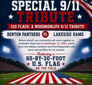 Benton High School to host special 9/11 tribute with giant U.S. flag before Lakeside game