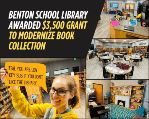 Benton Middle School Library awarded $3,500 grant to modernize book collection