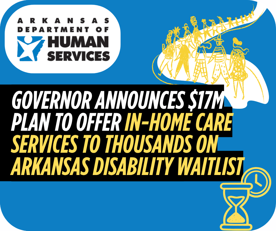 Governor announces $17M plan to offer in-home care services to thousands on Arkansas disability waitlist