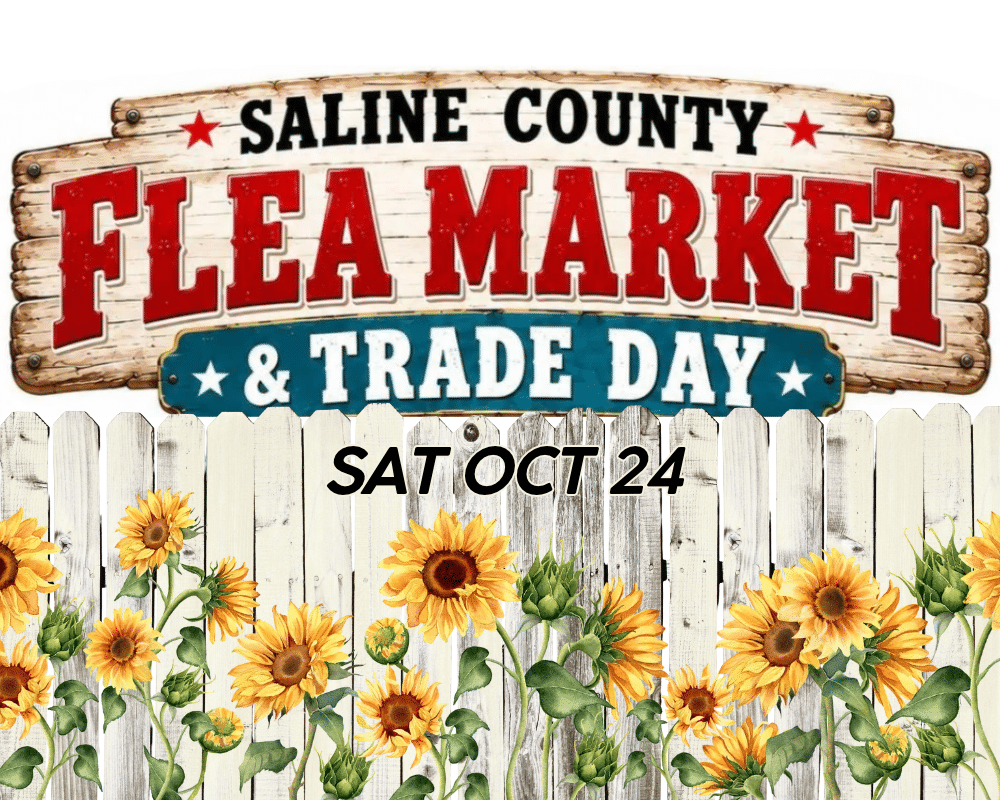 Saline County Fairgrounds hosting Flea Market & Trade Day on Oct 24th