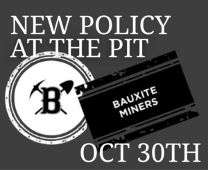 New stadium rules as Bauxite Miners host Heber Springs Panthers Oct 30th