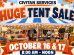 Huge Tent Sale Oct 16-17 features mystery boxes and deals; Benefits Civitan Services